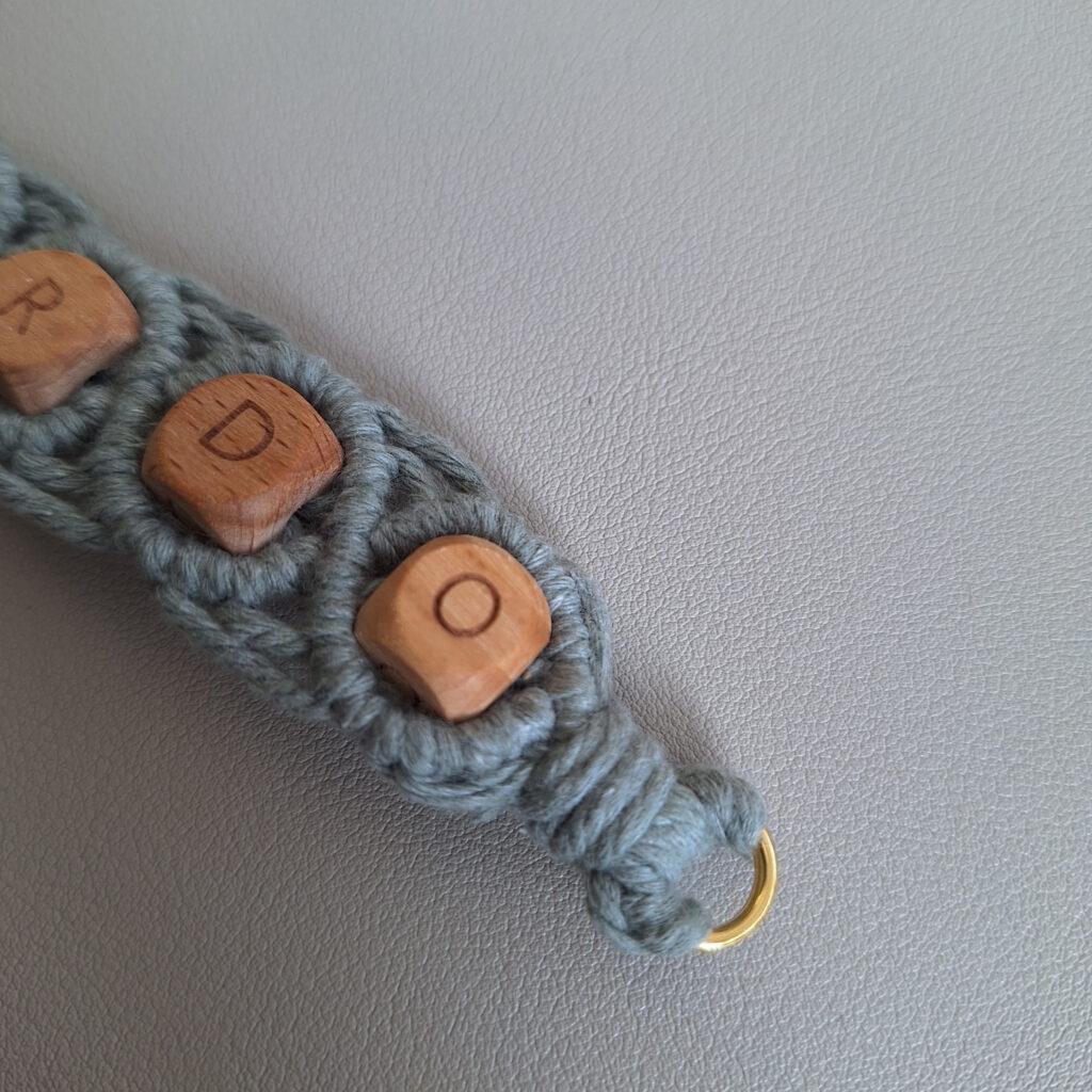 Macramé armband met naam - Afbeelding 5