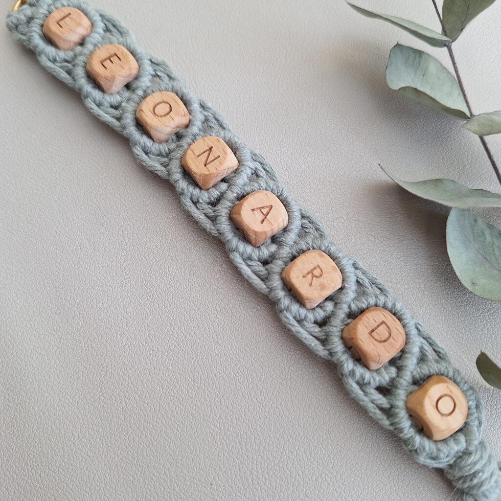 Macramé armband met naam - Afbeelding 8