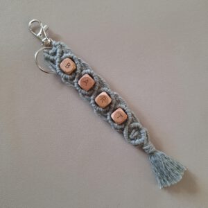 Sleutelhanger Macrame met naam