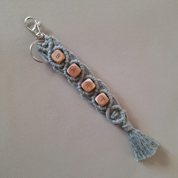 Sleutelhanger Macrame met naam