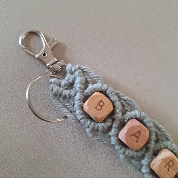 Sleutelhanger Macramé | met naam - Afbeelding 4
