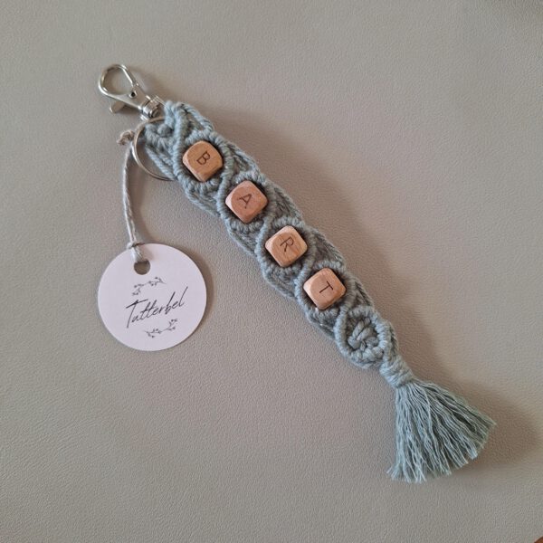 Sleutelhanger Macramé | met naam - Afbeelding 3