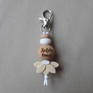 Sleutelhanger | Liefste oma - Naturel