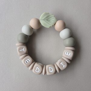 Bijtring met naam | Teddie