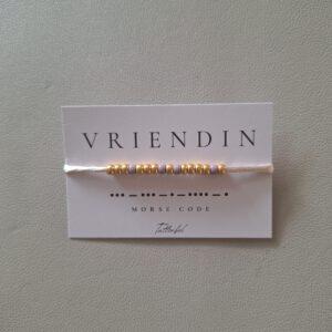 Morse code armband | Vriendin
